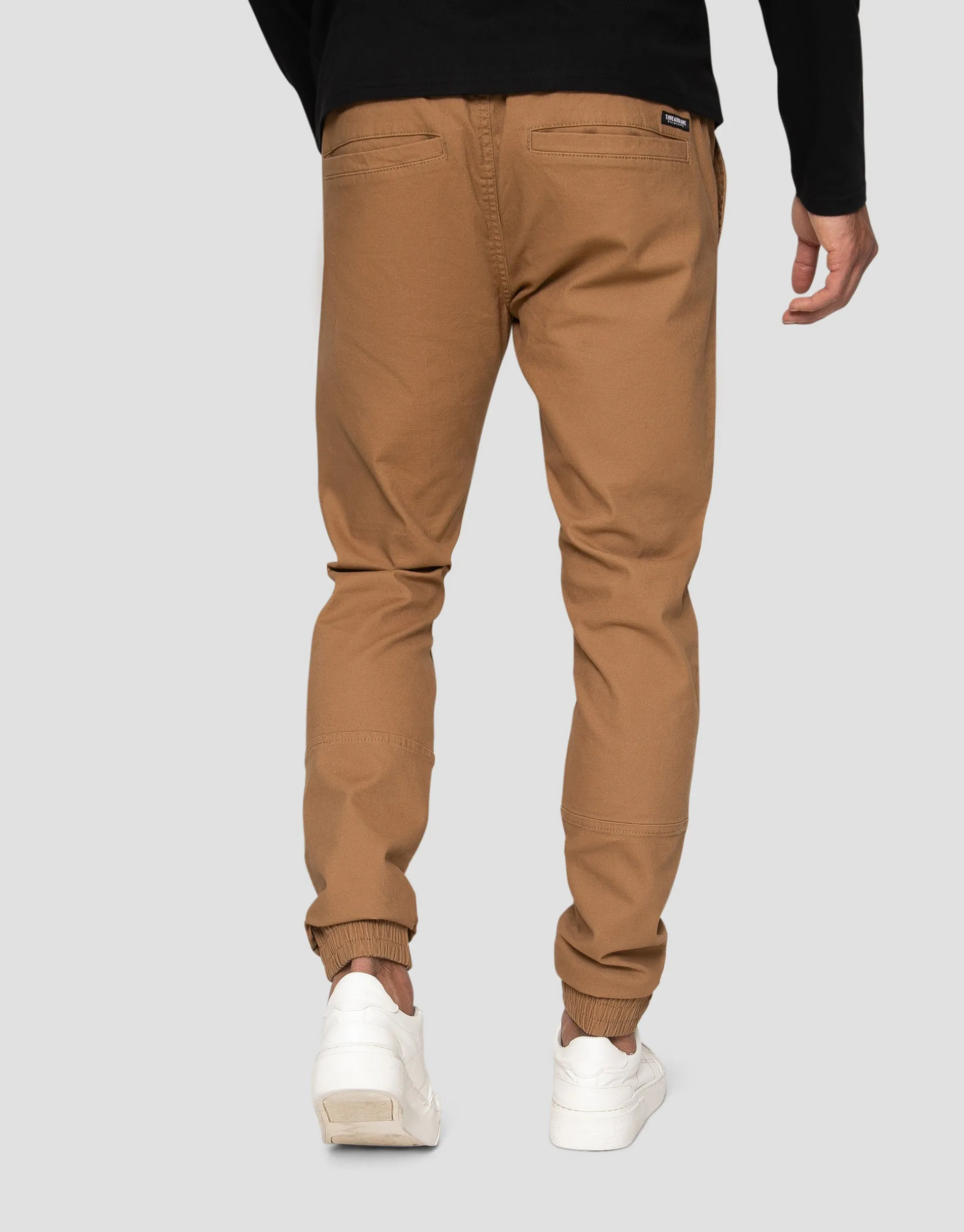 Men's Camel Slim Fit Cuffed Trousers sold by Threadbare product image thumbnail 2