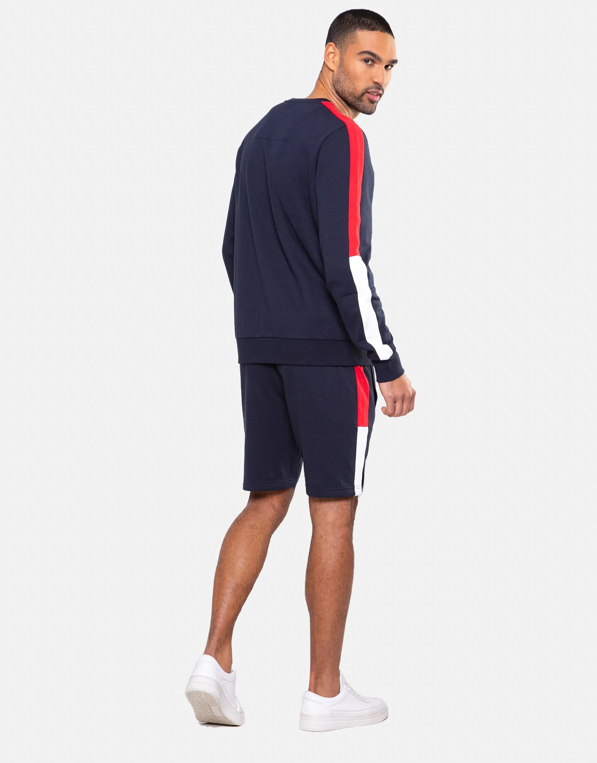Men's Navy Fleece Shorts sold by Threadbare product image thumbnail 3