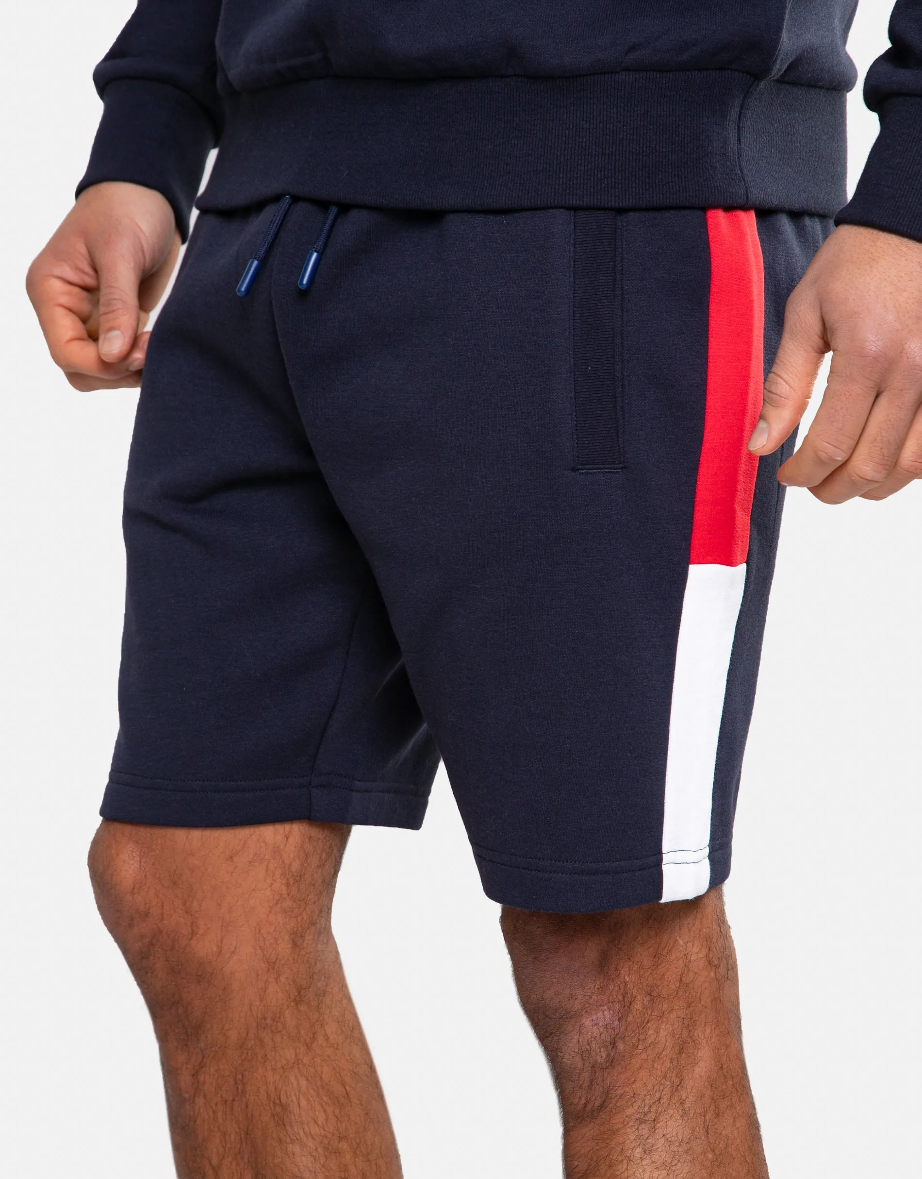 Men's Navy Fleece Shorts sold by Threadbare