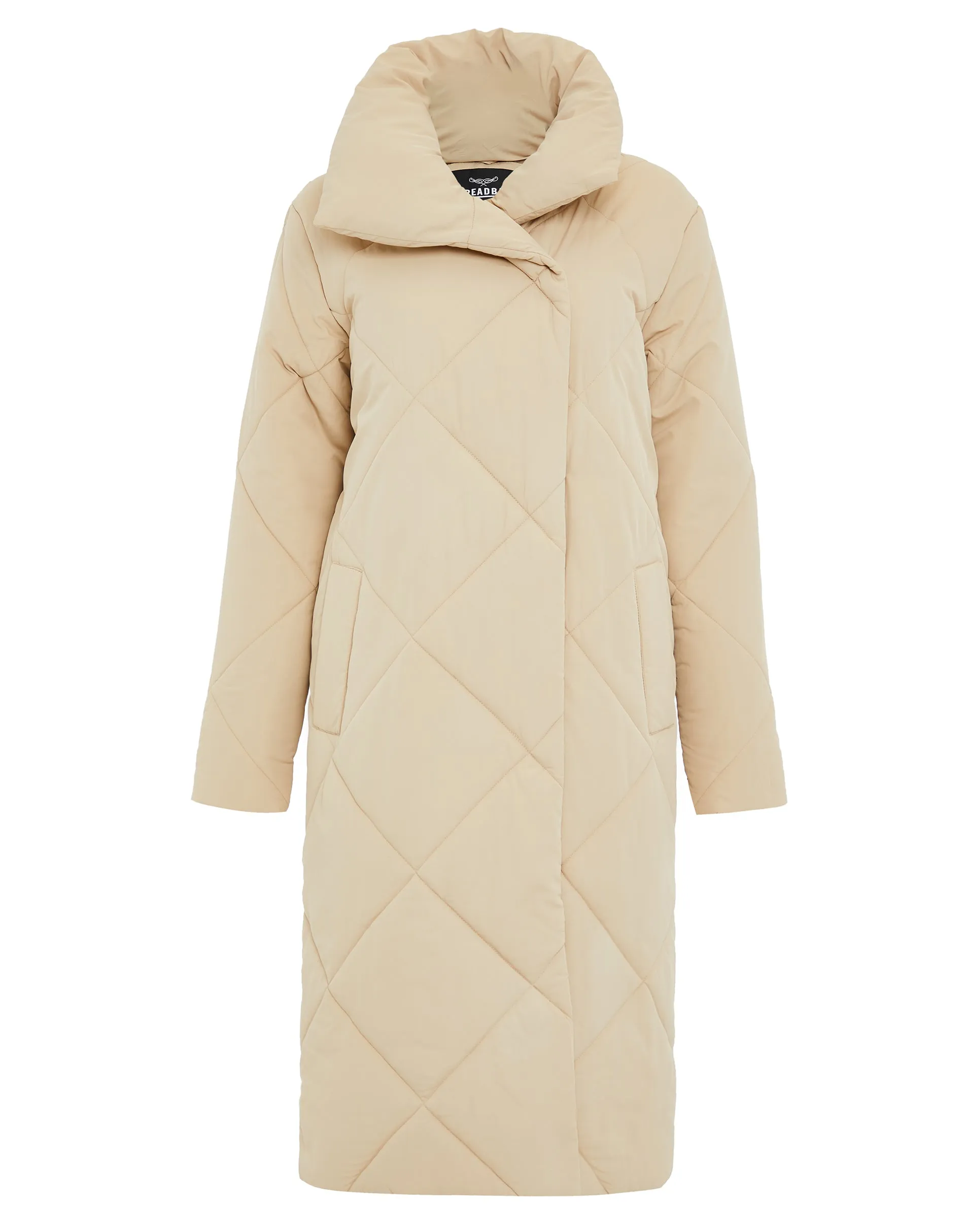 Women's Stone Oversized Quilted Puffer Coat sold by Threadbare product image thumbnail 5