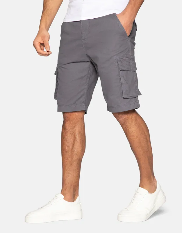 Charcoal Grey Cargo Shorts sold by Threadbare