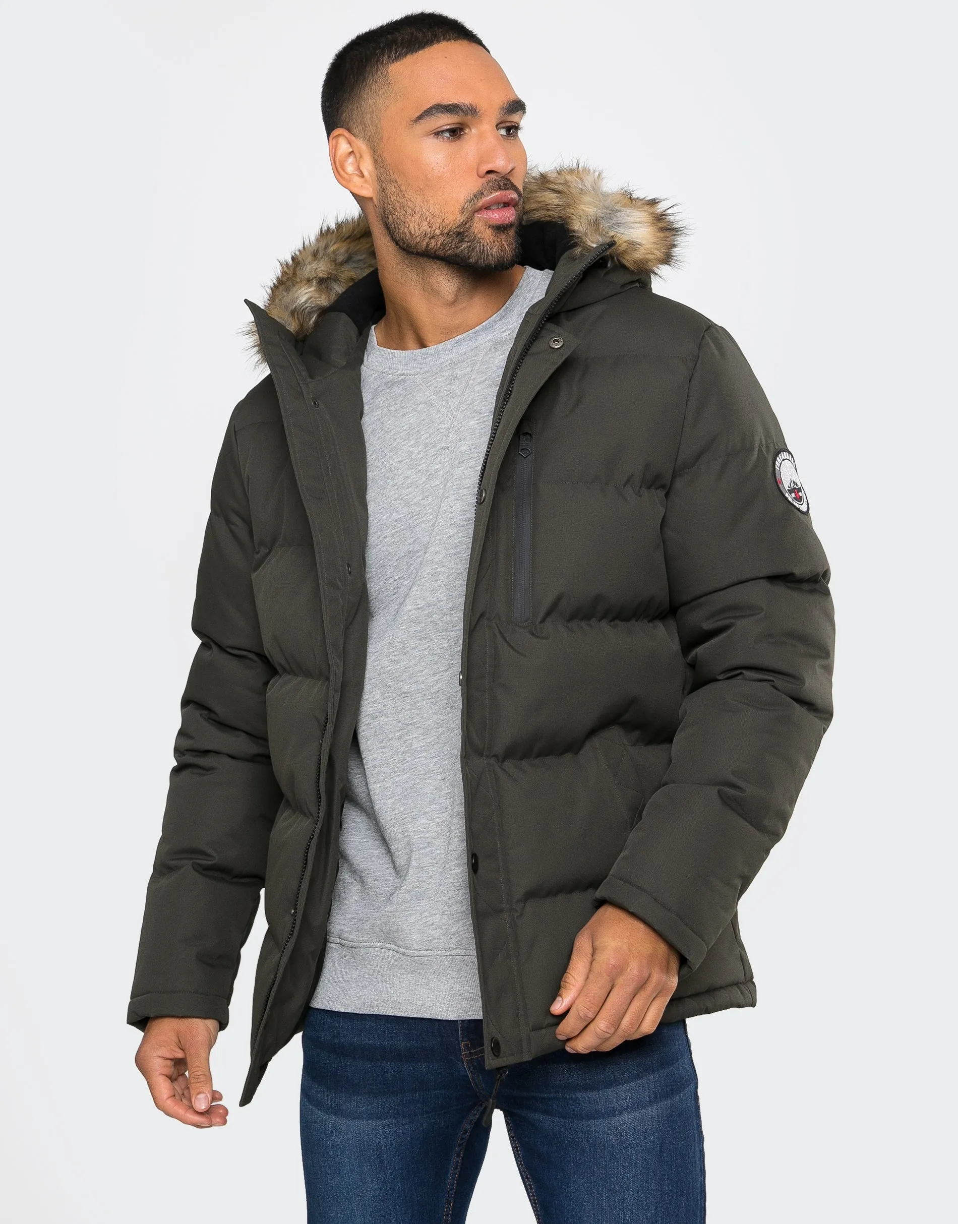 Men's Khaki Parka Jacket sold by Threadbare