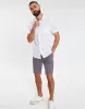 Men's Slate Slim Fit Chino Shorts sold by Threadbare