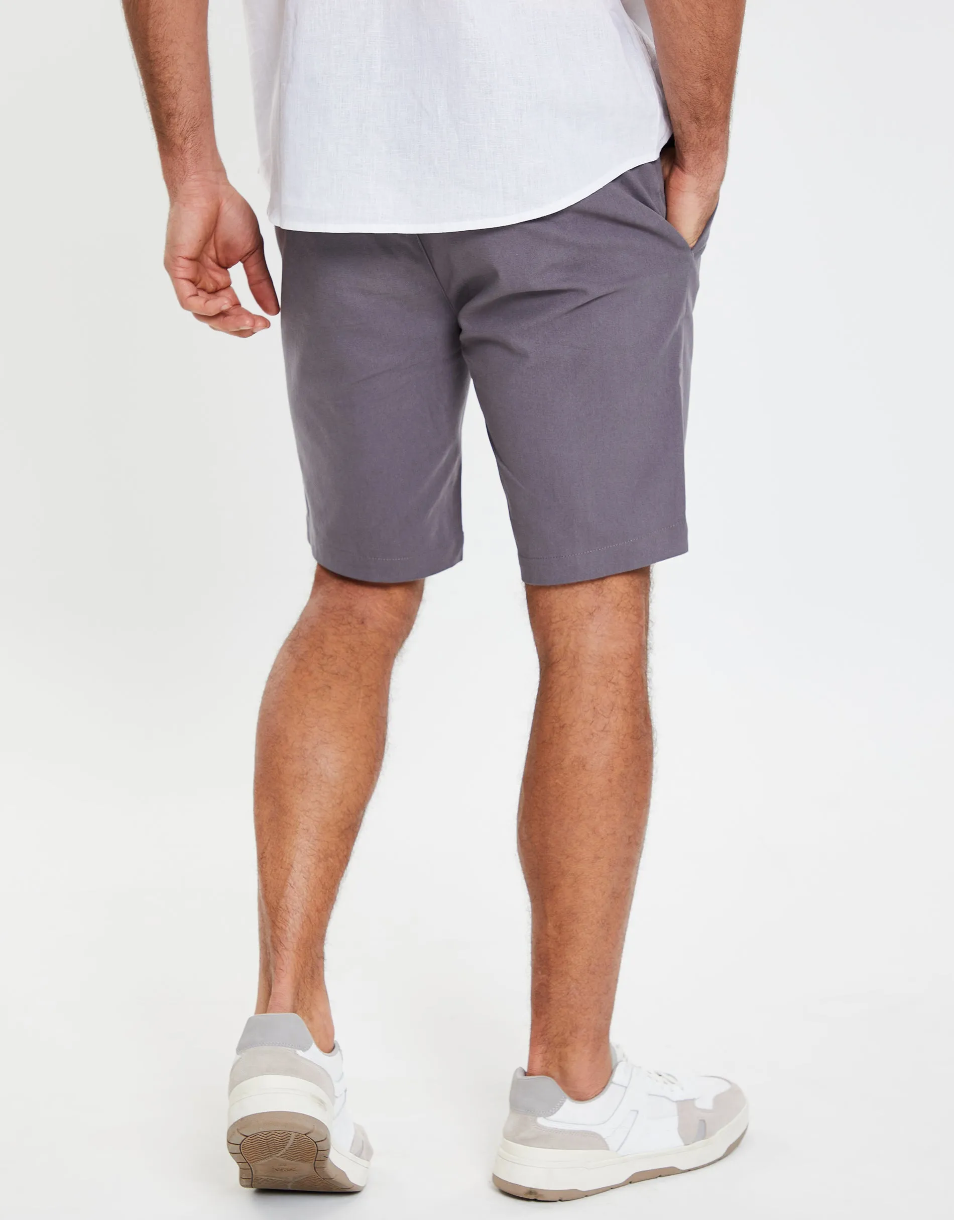 Men's Slate Slim Fit Chino Shorts sold by Threadbare product image thumbnail 2