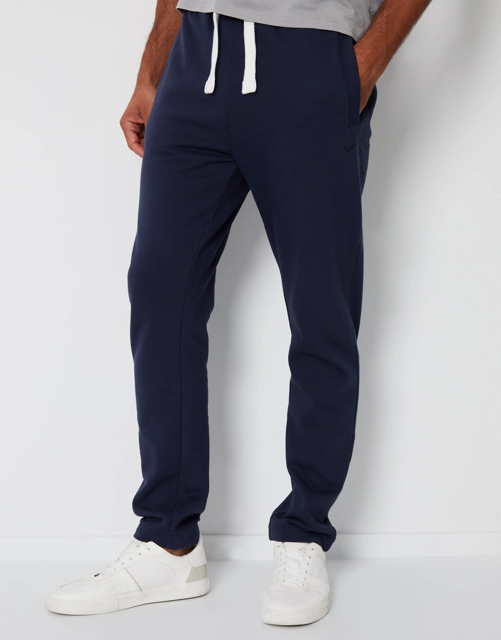 Navy Straight Leg Joggers sold by Threadbare