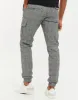 Men's Grey Check Slim Fit Cargo Style Trousers sold by Threadbare