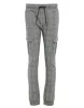 Men's Grey Check Slim Fit Cargo Style Trousers sold by Threadbare