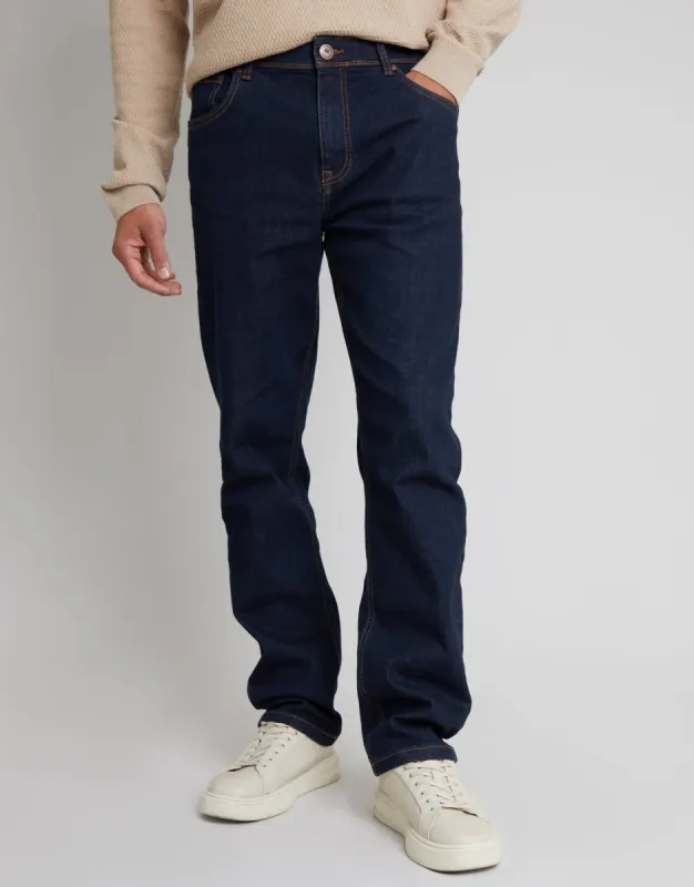 Men's Rinse Wash Straight Leg Jeans sold by Threadbare