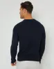 Men's Navy Textured Knit Crew Neck Jumper sold by Threadbare