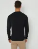 Threadbare Men's Black Textured Stripe Knitted Crew Neck Jumper sold by Threadbare