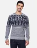 Threadbare Men's Grey Crew Neck Christmas Jumper sold by Threadbare