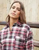 Women's Red Check Long Sleeve Cotton Shirt sold by Threadbare