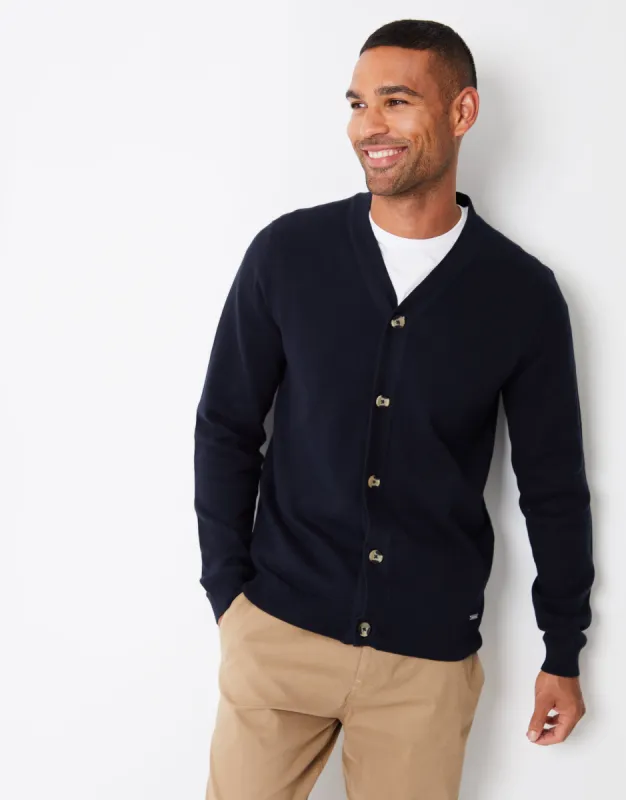 Navy Knitted Cardigan sold by Threadbare