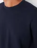 Threadbare Men's Navy Textured Knitted Crew Neck Jumper sold by Threadbare