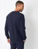 Threadbare Men's Navy Textured Knitted Crew Neck Jumper sold by Threadbare