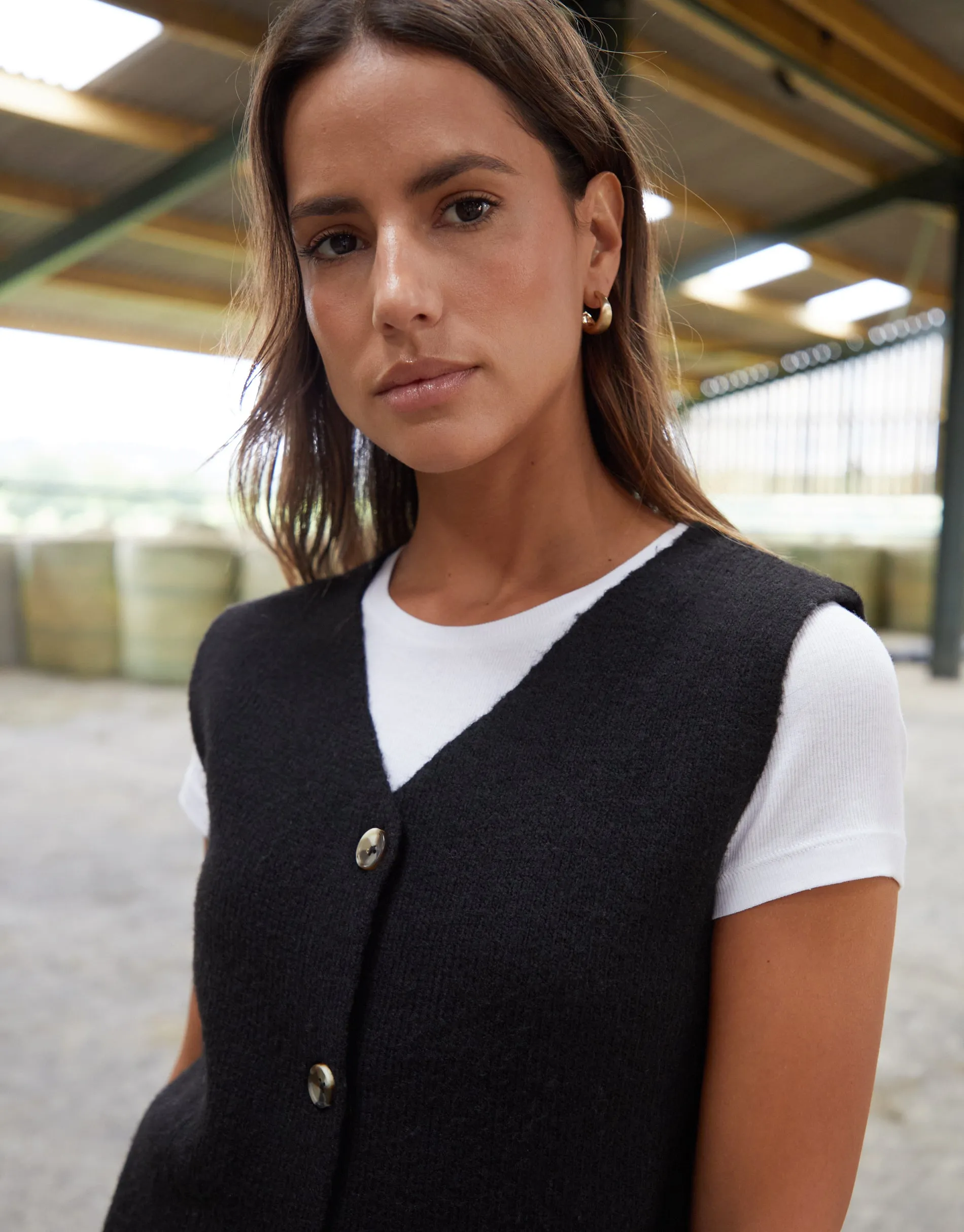 Women's Black Knitted Waistcoat sold by Threadbare product image thumbnail 4