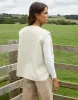 Cream Reversible Fleece Borg Gilet sold by Threadbare