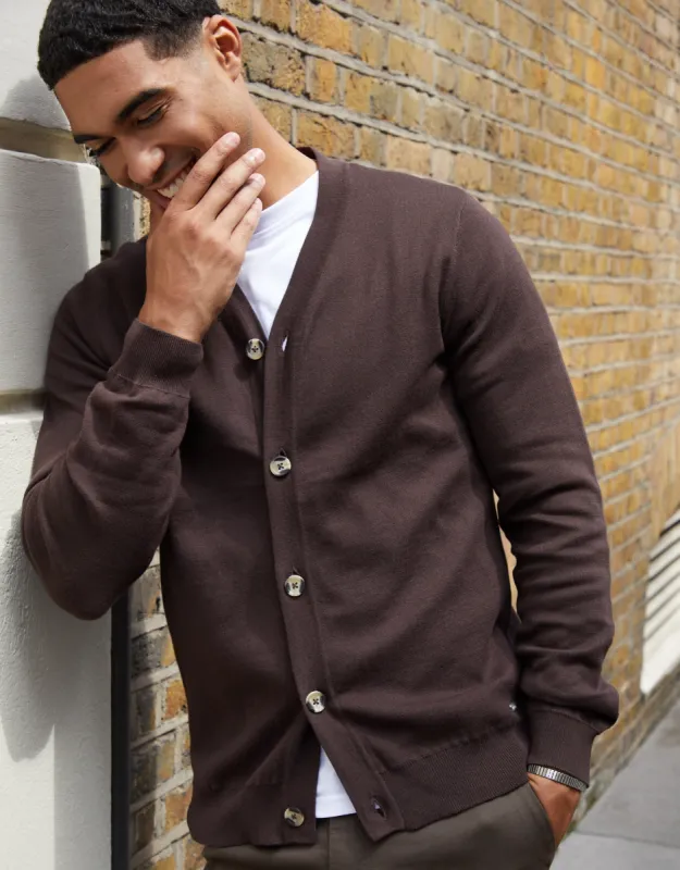 Brown Knitted Cardigan sold by Threadbare