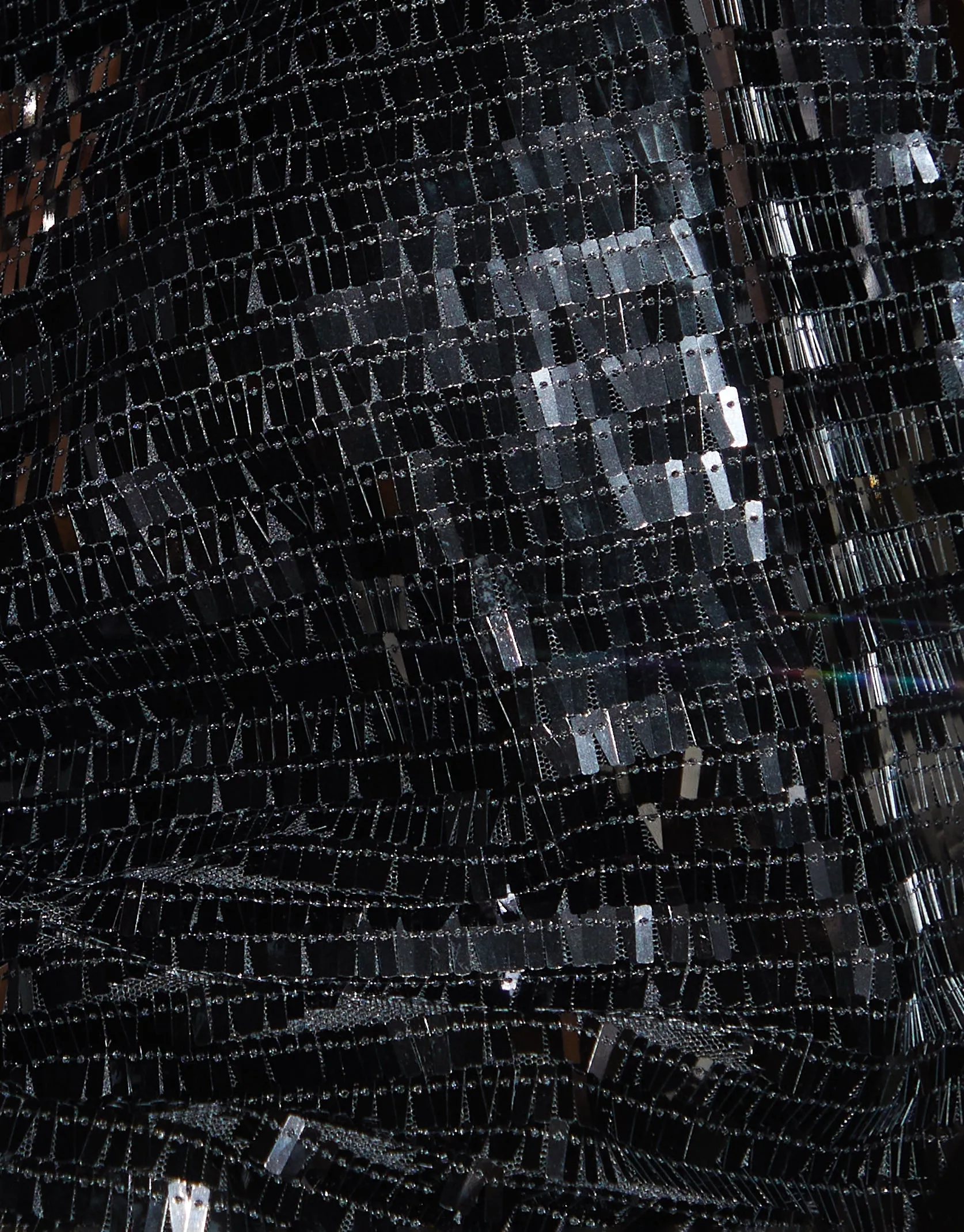 Women's Black Fringe Sequin Round Neck Top sold by Threadbare product image thumbnail 5