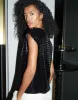 Women's Black Fringe Sequin Round Neck Top sold by Threadbare