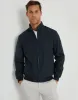 Men's Navy Showerproof Harrington Jacket sold by Threadbare