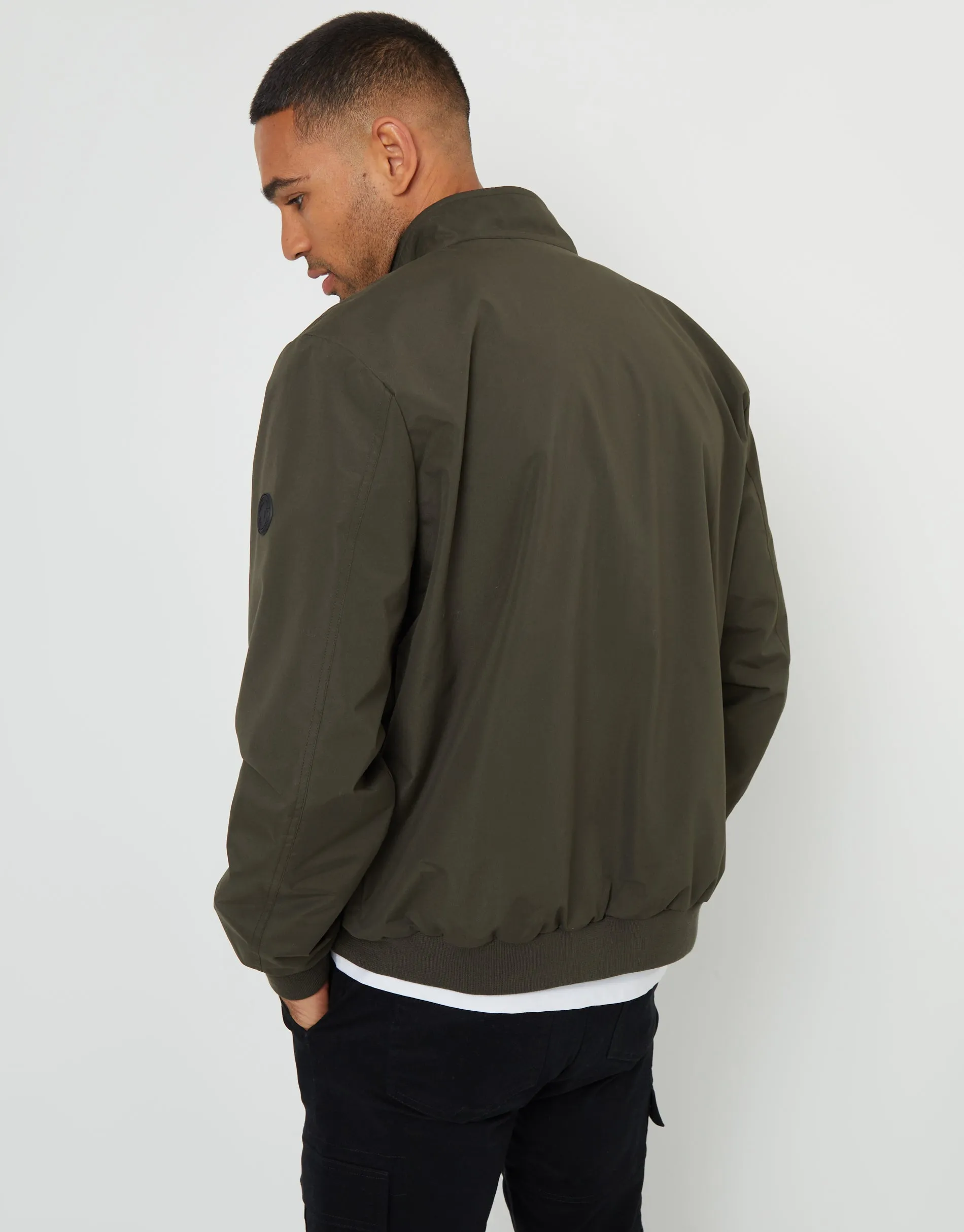 Men's Khaki Showerproof Harrington Jacket sold by Threadbare product image thumbnail 2