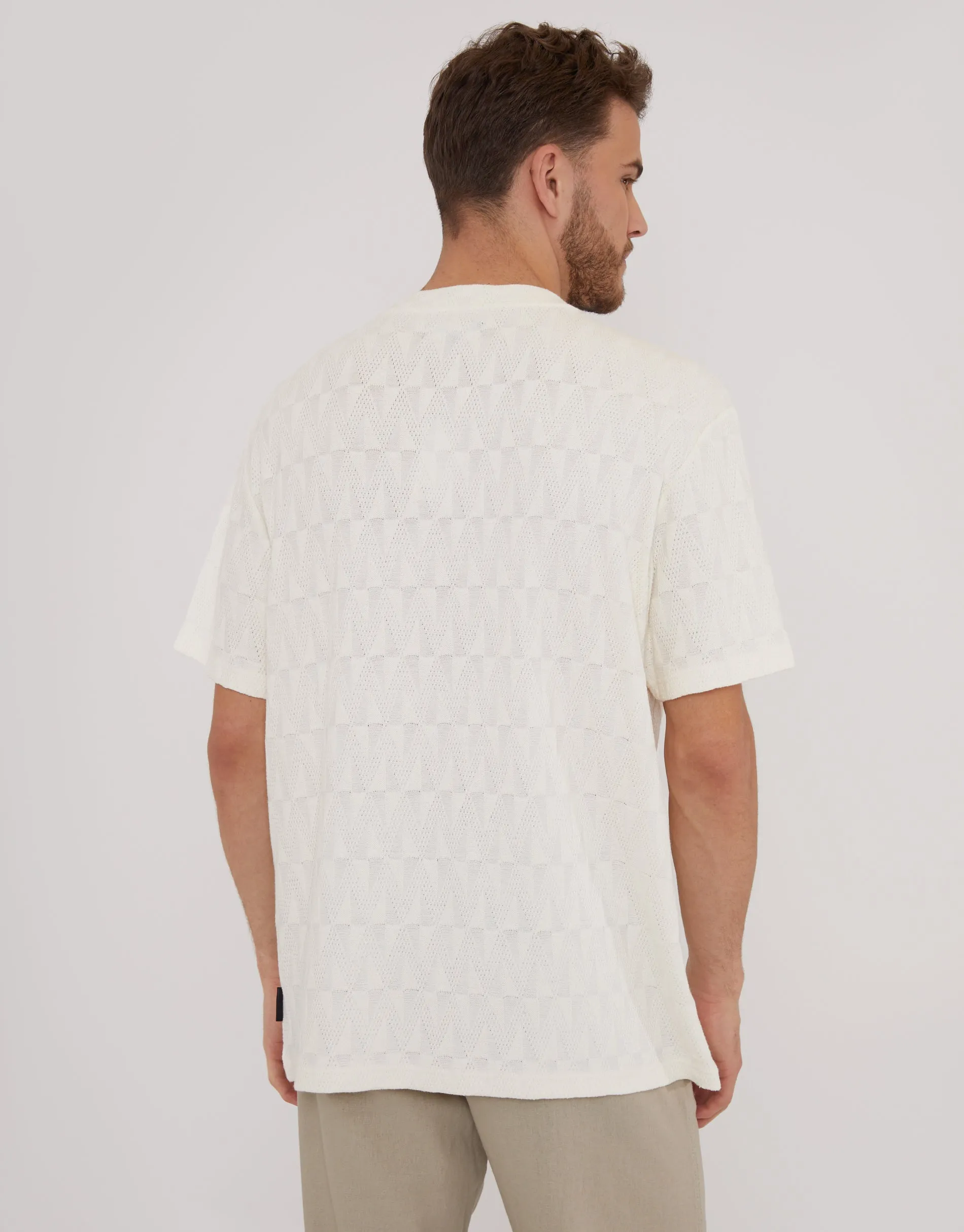 Ecru Relaxed Fit Short Sleeve T-Shirt sold by Threadbare product image thumbnail 2
