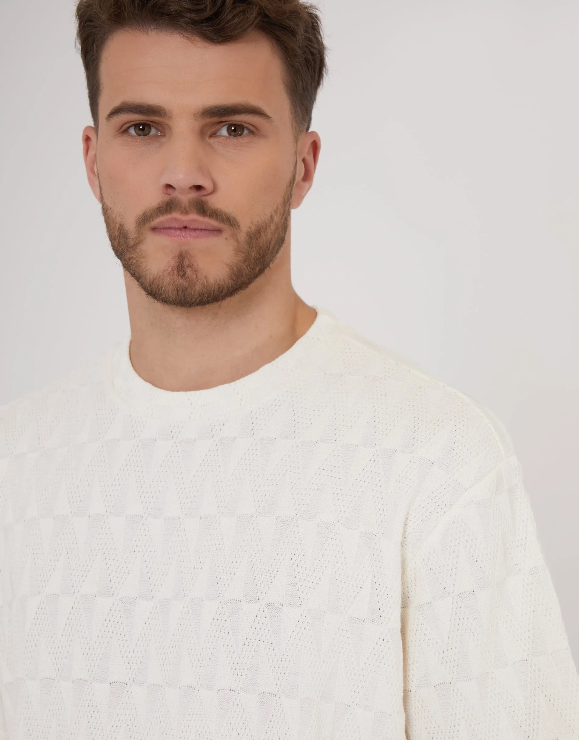 Ecru Relaxed Fit Short Sleeve T-Shirt sold by Threadbare product image thumbnail 4