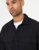 Threadbare Men's Black Cotton Twill Button Up Shacket sold by Threadbare