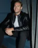Men's Black Faux Leather Biker Jacket sold by Threadbare