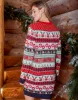 Threadbare Women's Red Reindeer Bauble Fairisle Christmas Jumper Dress sold by Threadbare