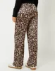 Women's Leopard Print Wide Leg Satin Trousers sold by Threadbare