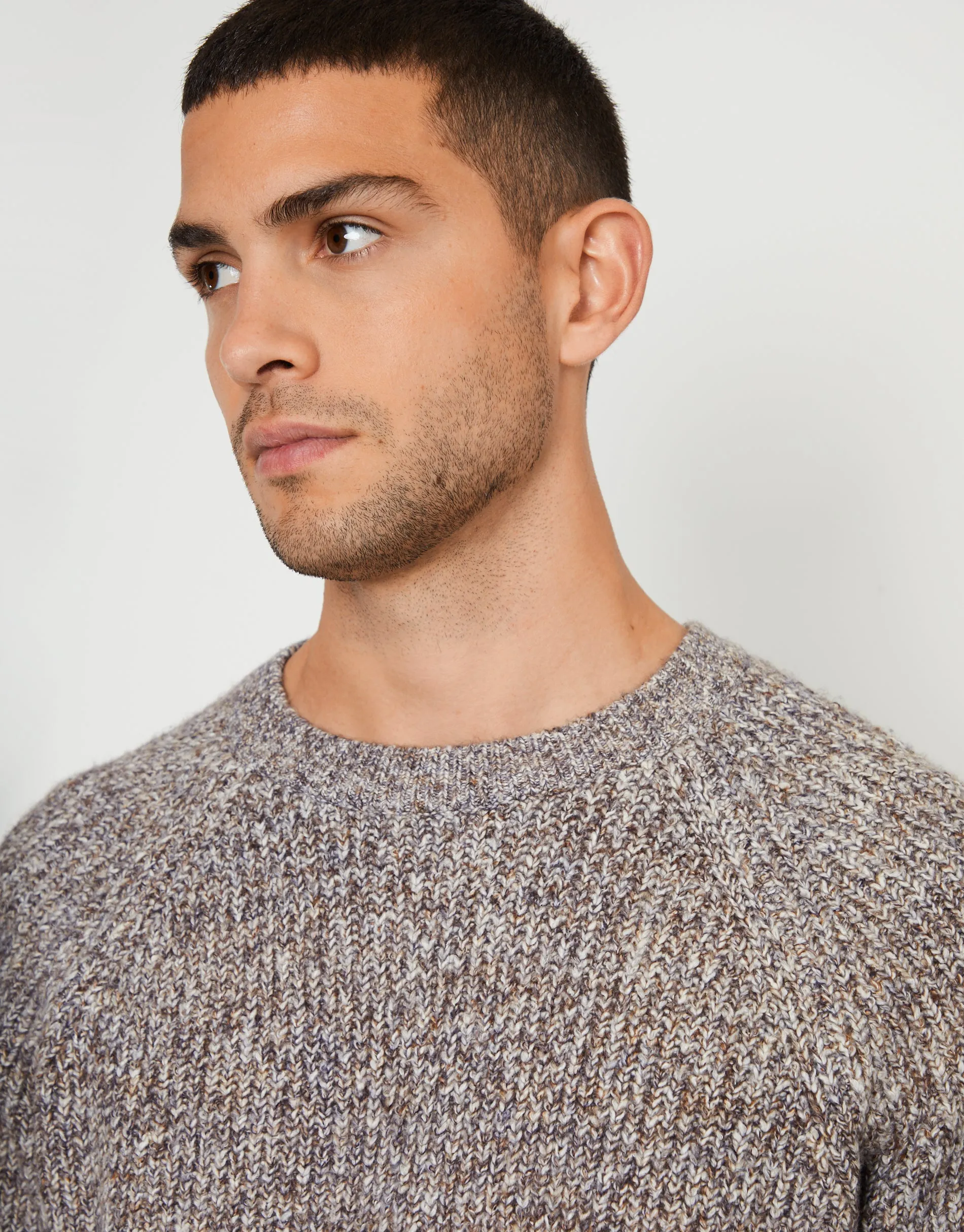 Brown Raglan Sleeve Crew Neck Jumper sold by Threadbare product image thumbnail 5