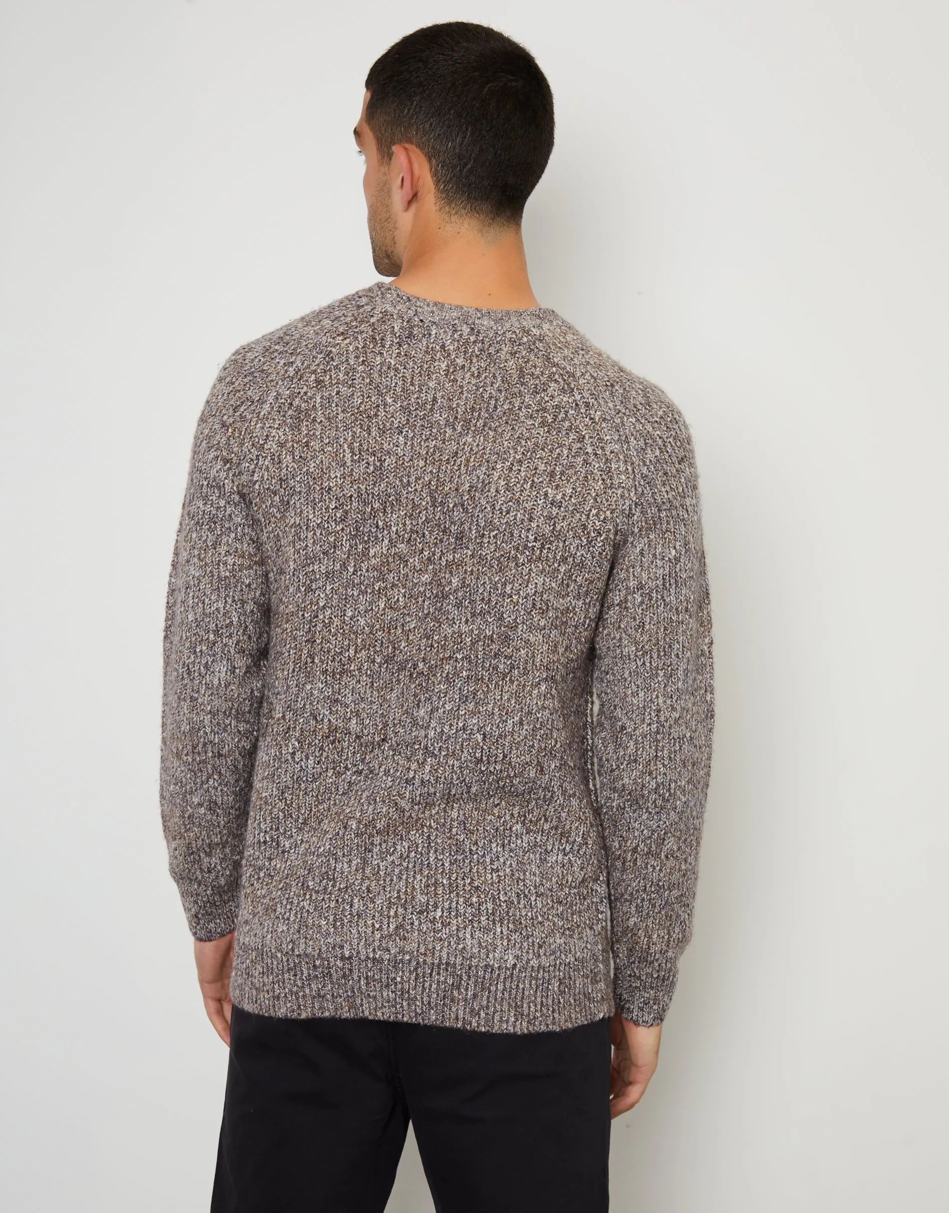 Brown Raglan Sleeve Crew Neck Jumper sold by Threadbare product image thumbnail 4
