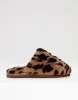 Leopard Faux Fur Mule Slippers sold by Threadbare