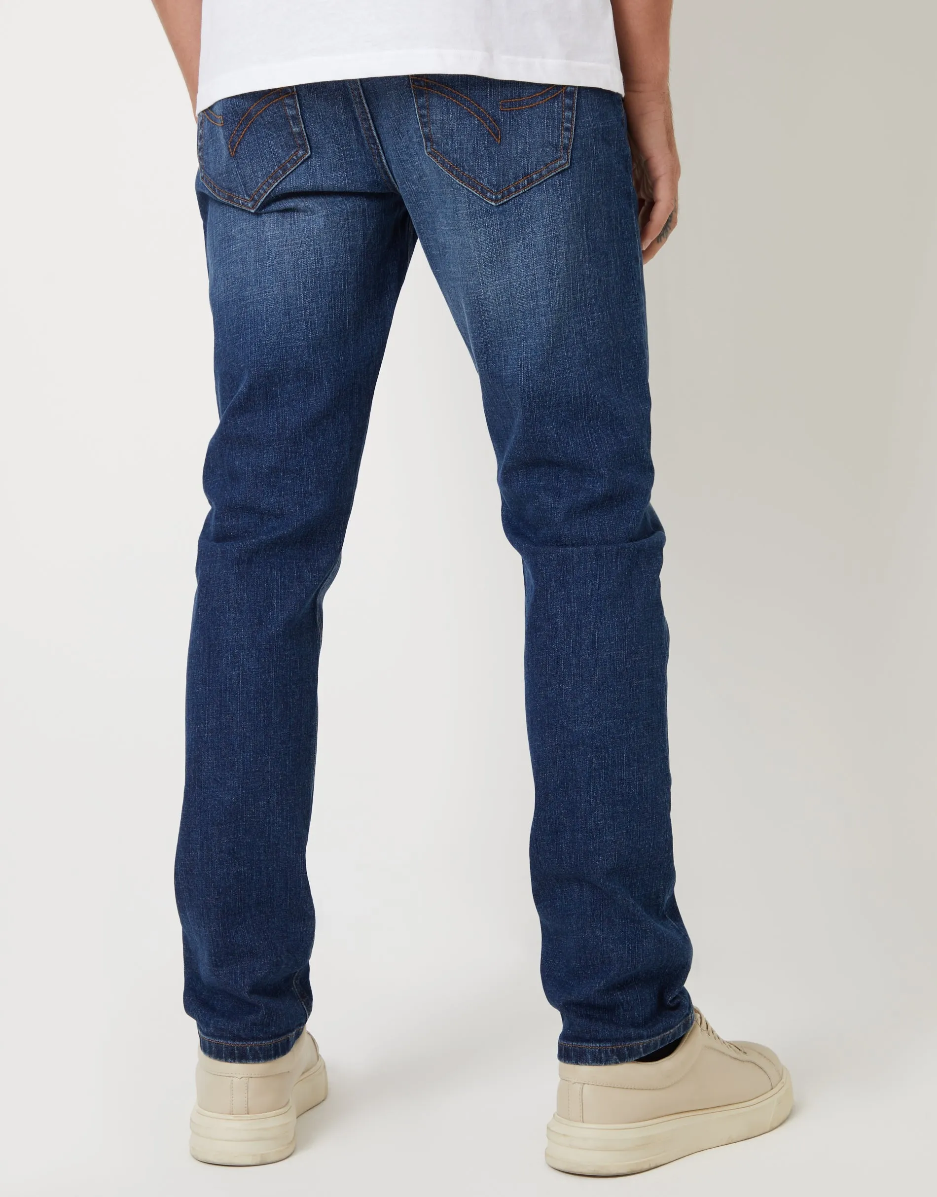 Men's Mid Wash Stretch Heritage Slim Fit Jeans sold by Threadbare product image thumbnail 2