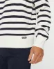 Men's Ecru Breton Stripe Crew Neck Jumper sold by Threadbare