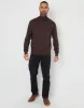 Men's Brown Knitted Roll Neck Jumper sold by Threadbare