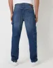 Men's Mid Wash Stretch Straight Leg Carpenter Jeans sold by Threadbare