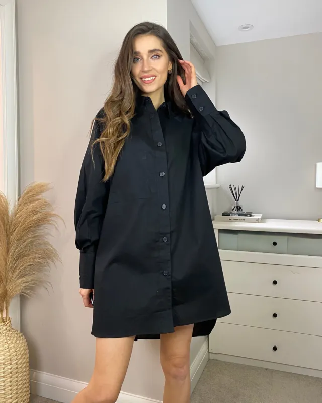 Women's Black Shirt Dress sold by Threadbare