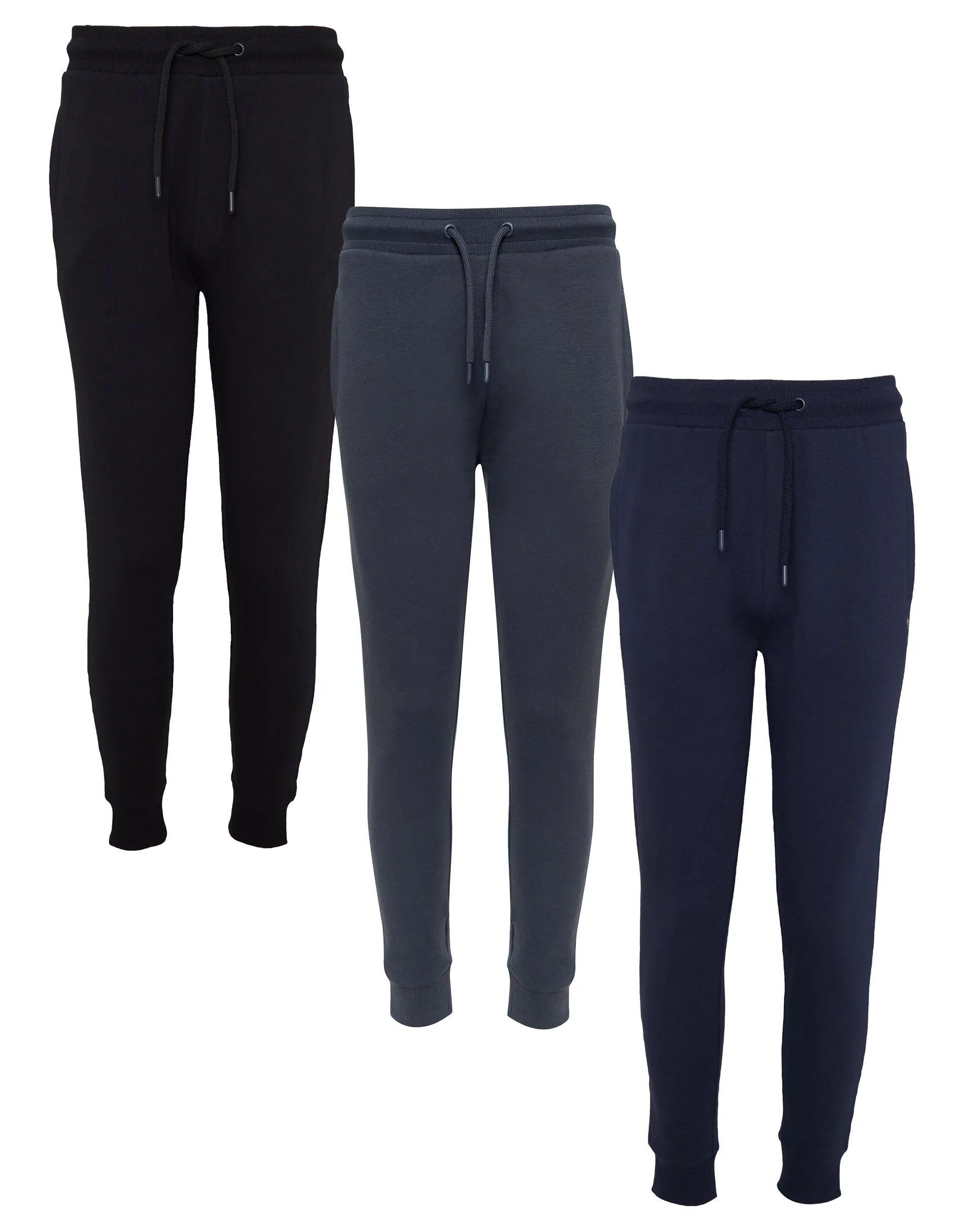 Multi Regular Fit Joggers (3 Pack) sold by Threadbare