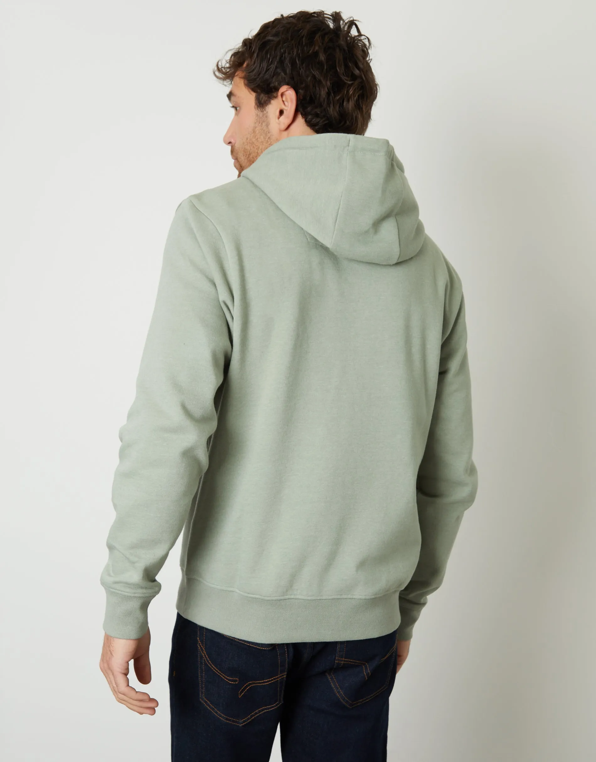 Sage Green Pullover Hoodie sold by Threadbare product image thumbnail 2