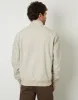 Stone Zip Up Harrington Jacket sold by Threadbare