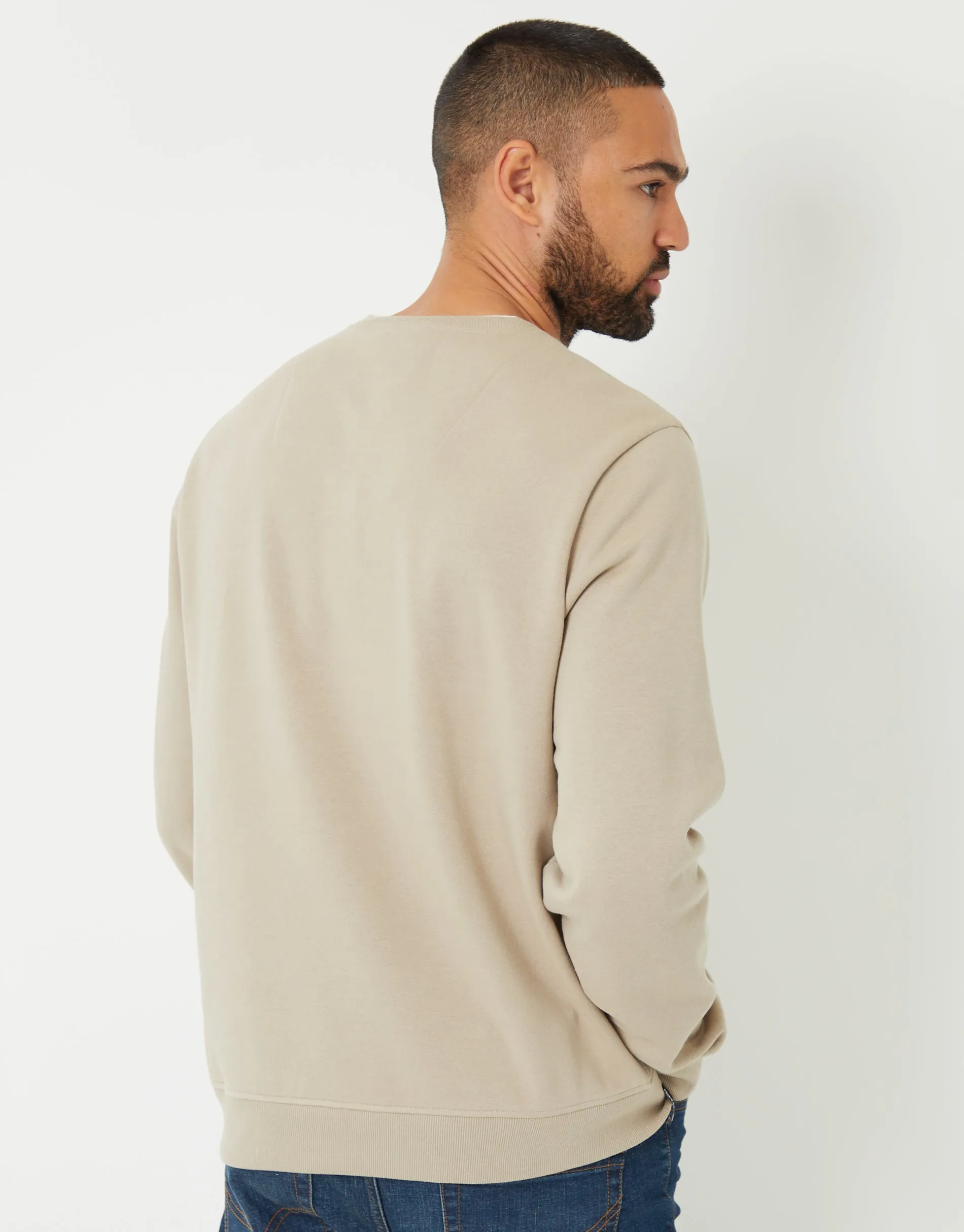 Stone Mock T-Shirt Crew Neck Sweatshirt sold by Threadbare product image thumbnail 2