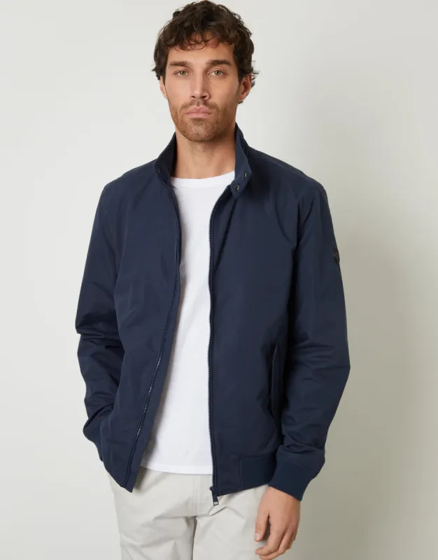 Threadbare Men's Navy Zip Up Harrington Jacket sold by Threadbare