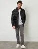 Black Funnel Neck Utility Puffer Jacket sold by Threadbare