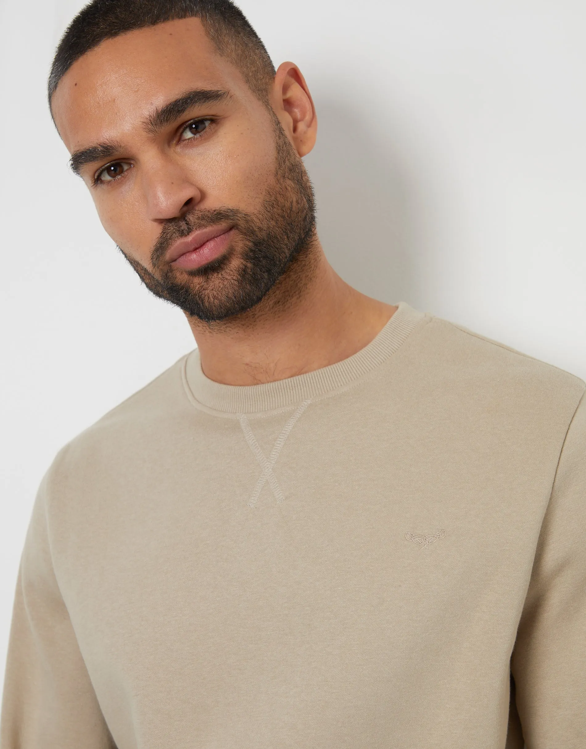 Stone Crew Neck Sweatshirt sold by Threadbare product image thumbnail 4