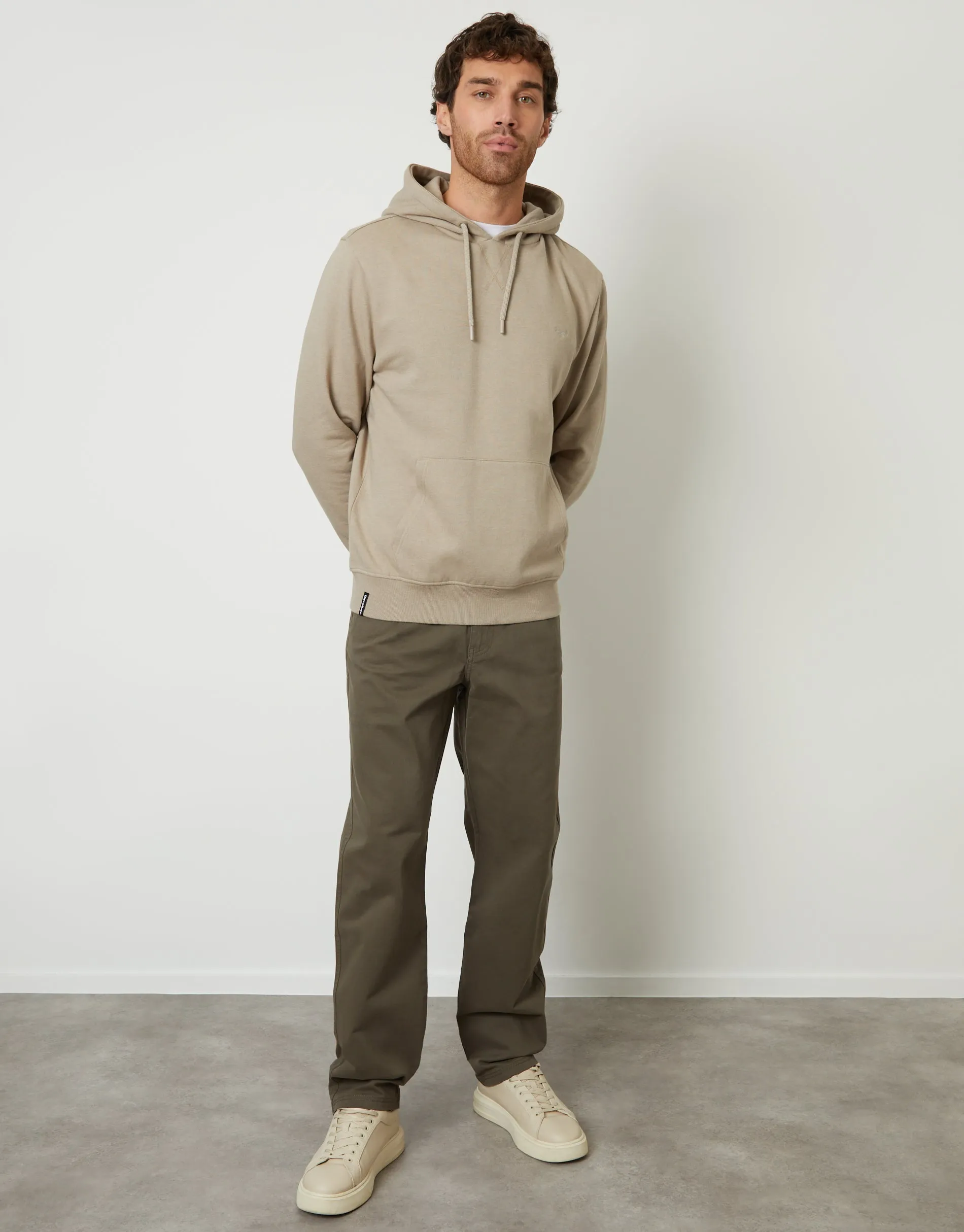 Oatmeal Marl Overhead Hoodie sold by Threadbare product image thumbnail 3