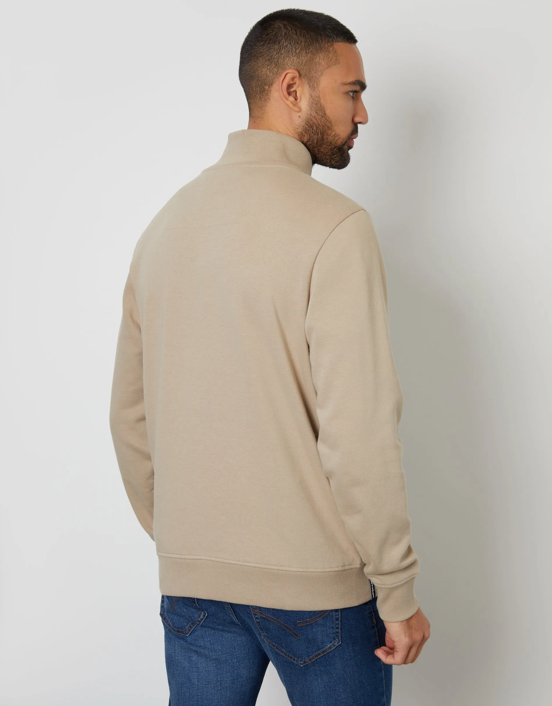 Stone Quarter Zip Sweatshirt sold by Threadbare product image thumbnail 2
