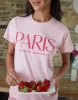 Threadbare Women's Pink Paris Graphic Print Pyjamas (2-Piece Set) sold by Threadbare